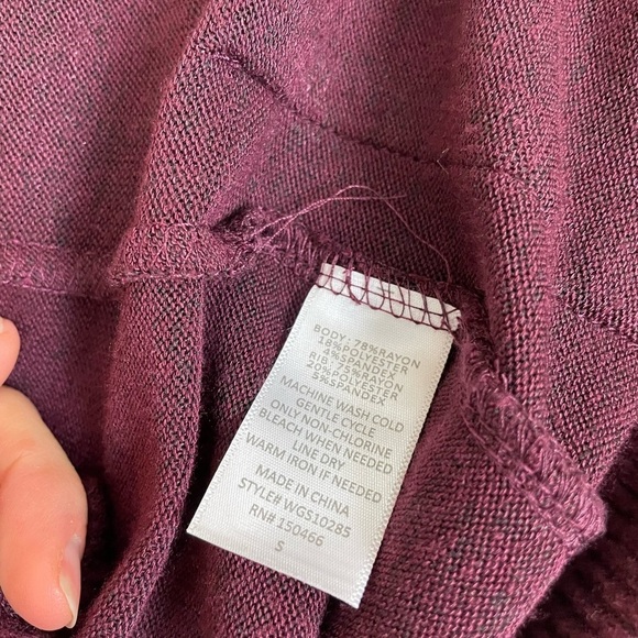 Two stitch fix long line cardigans small wine burgundy colors one cashmere - Picture 10 of 10